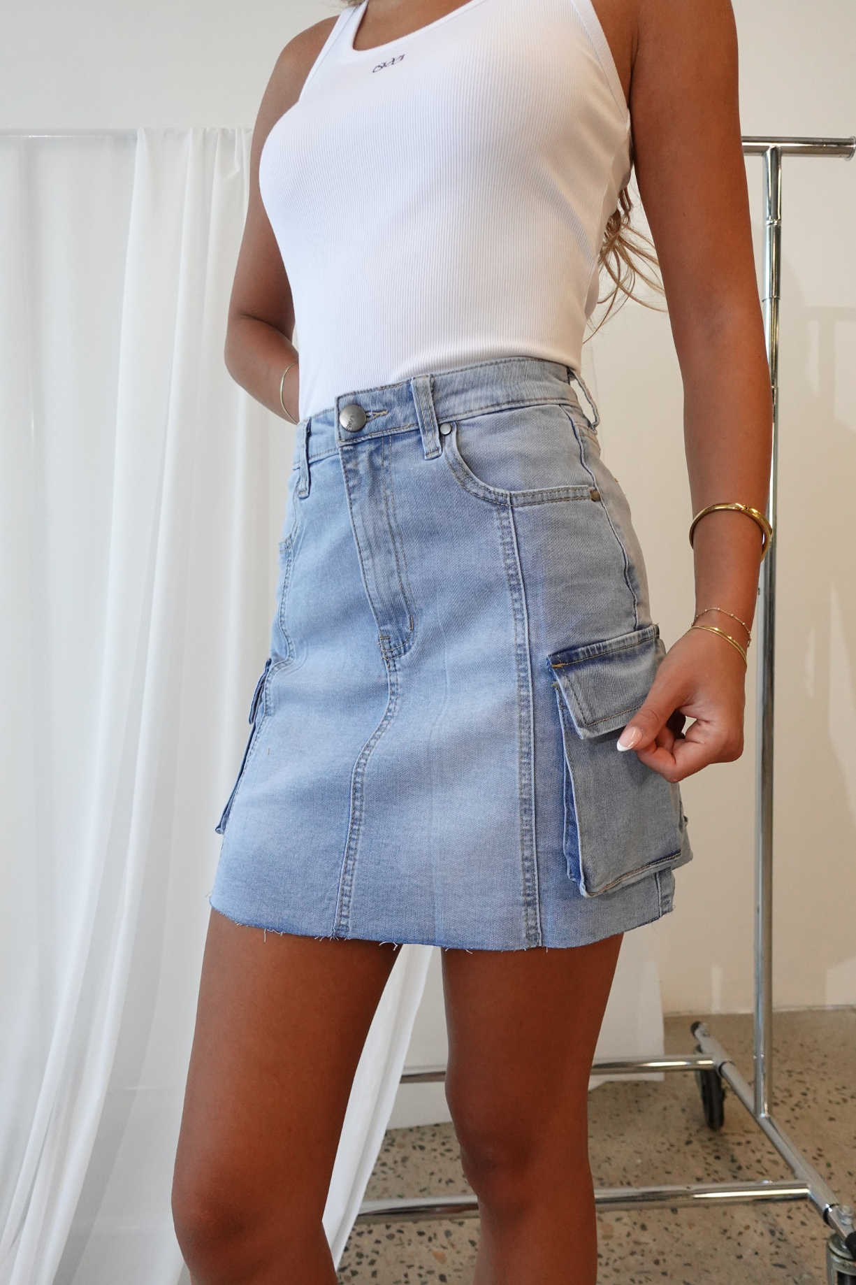 Cooper Mini Denim Skirt