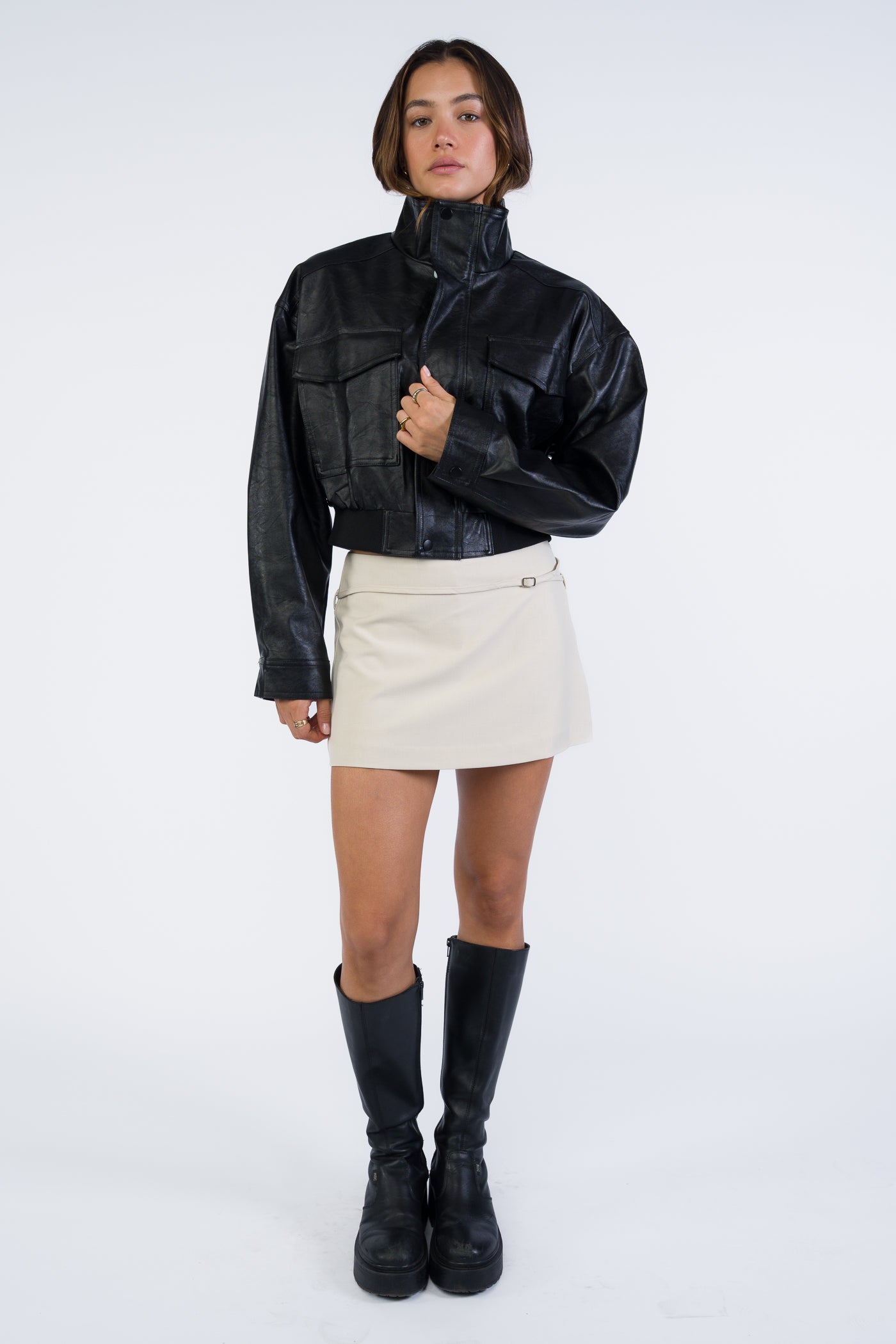 Andie Funnel Neck Jacket